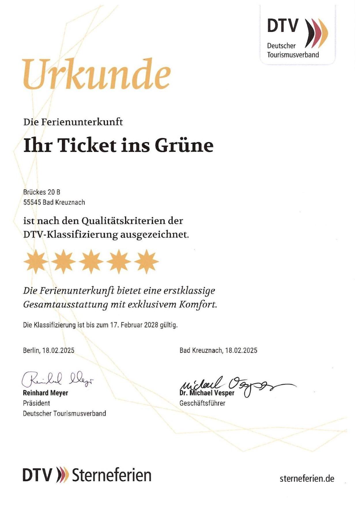 Ihr Ticket Ins Gruene - Topmoderne 5-Sterne-Ferienwohnung Бад-Кройцнах Экстерьер фото